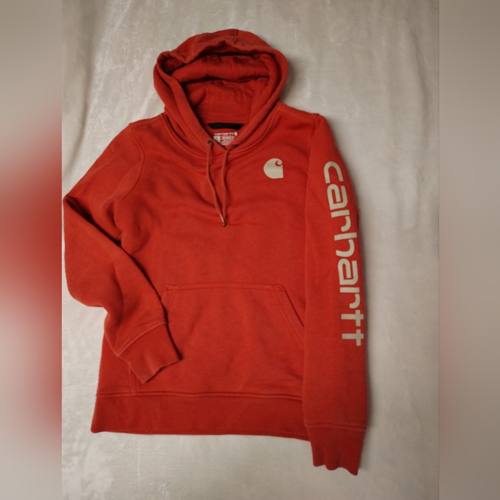 NWOT Carhartt Women’s Bright Orange Hoodie XS
